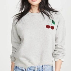 Monogram Cherries Sequin Crewneck Sweatshirt Small
